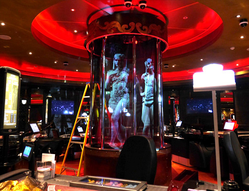 CANVAS OF LIGHT Glass Projection Installation - The Gray Circle 2