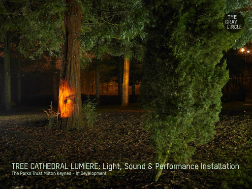WHISPERS Daylight Projection Installation - The Gray Circle 1