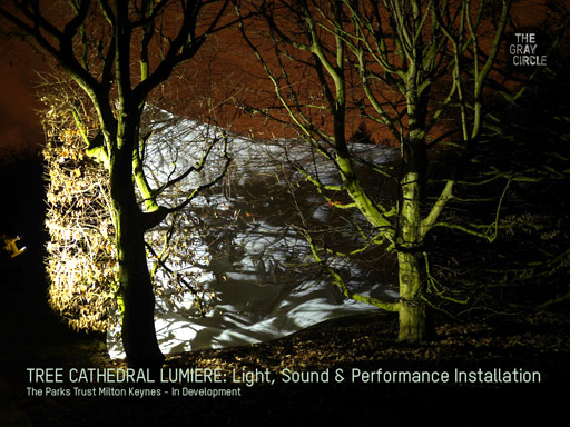 WHISPERS Daylight Projection Installation - The Gray Circle 2